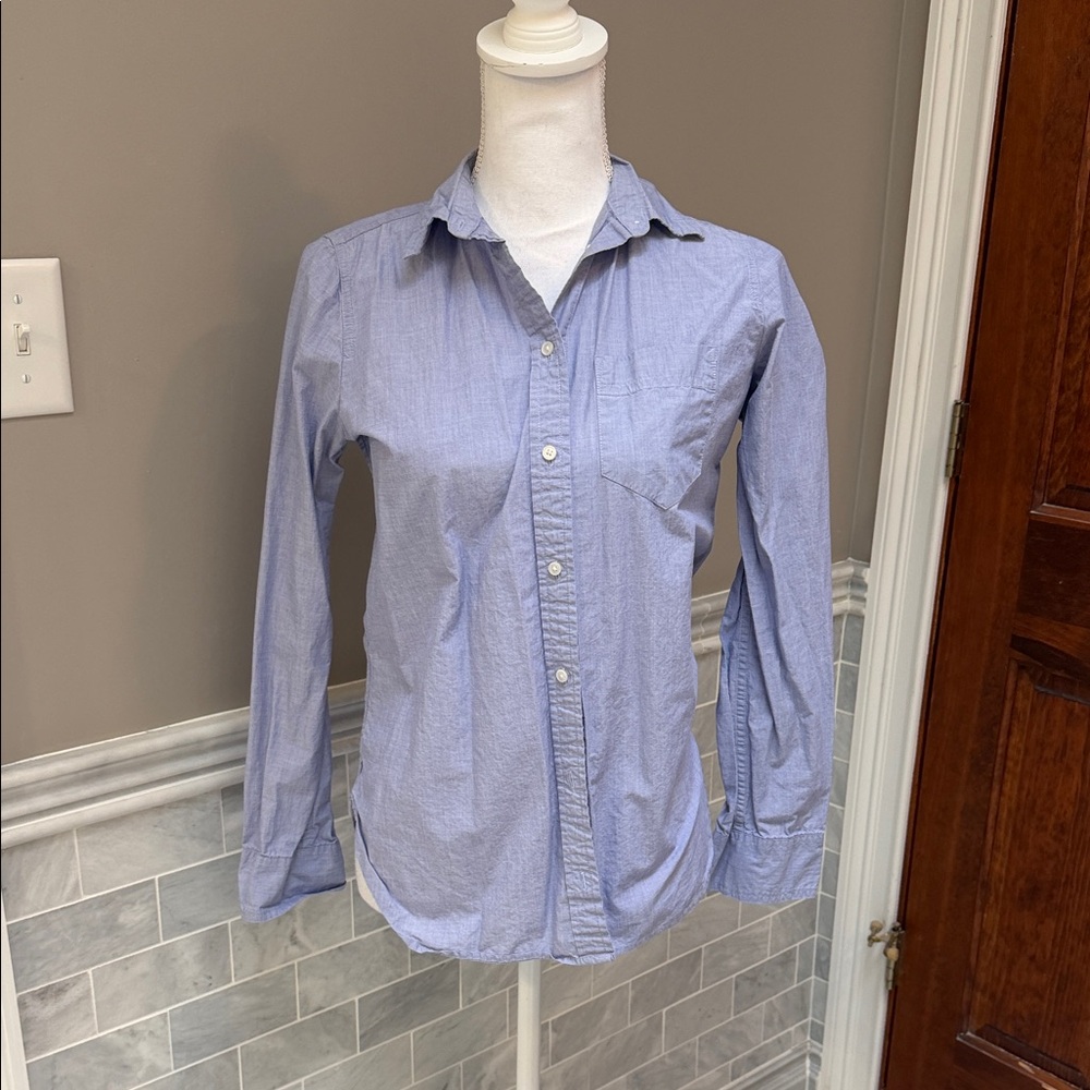 J. Crew Light Blue Casual Button-Down Shirt